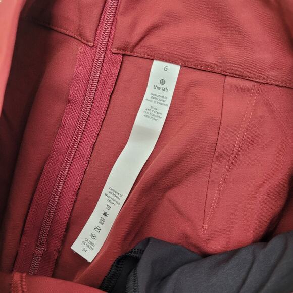 Lululemon Lab Nai trouser high rise tapered seamed pants - Picture 6 of 9